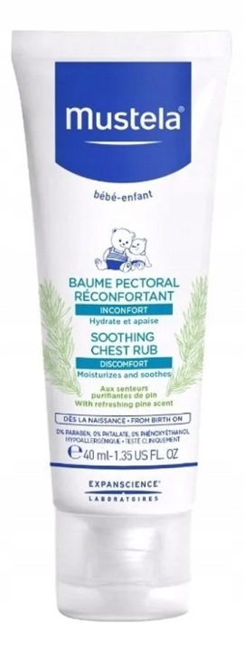Mustela Bébé Soothing Chest Rub 40 мл — фото 3