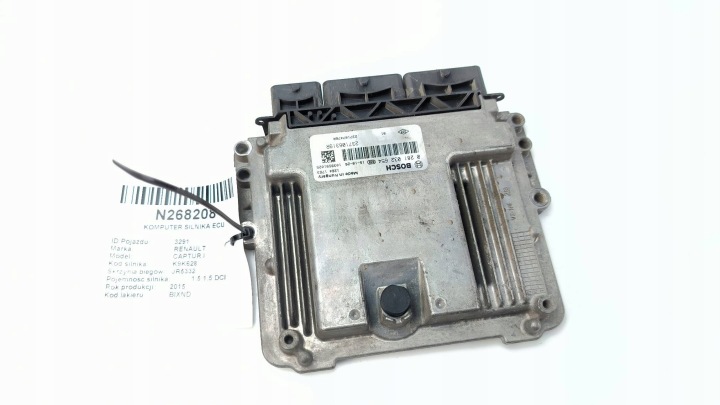 Computer DES MOTORS ECU 237106319R 1.5 DCI RENAULT CAPTUR und