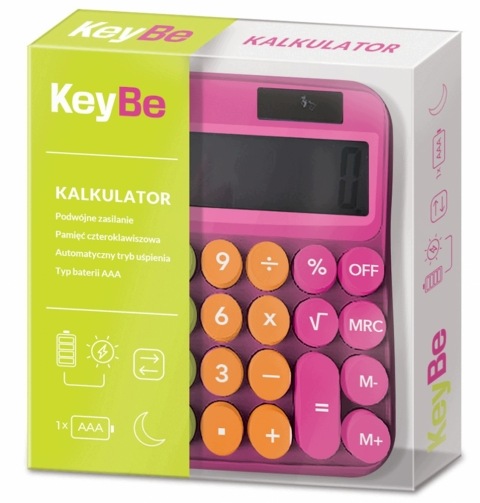 KALKULATOR настільний 12-цифровий неон LINE 1, KEYBE