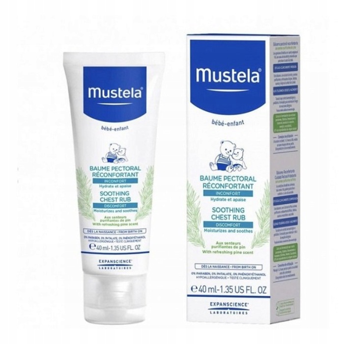 Mustela Bébé Soothing Chest Rub 40 мл