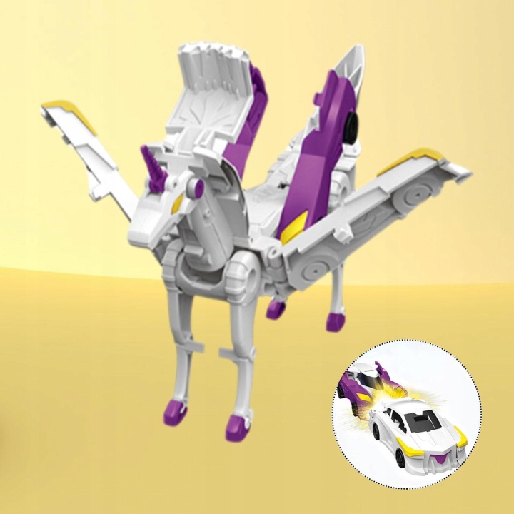 "Two Car Transform Toy,Transforming Car Робот для дітей Фіолетовий and Білий" — фото 4