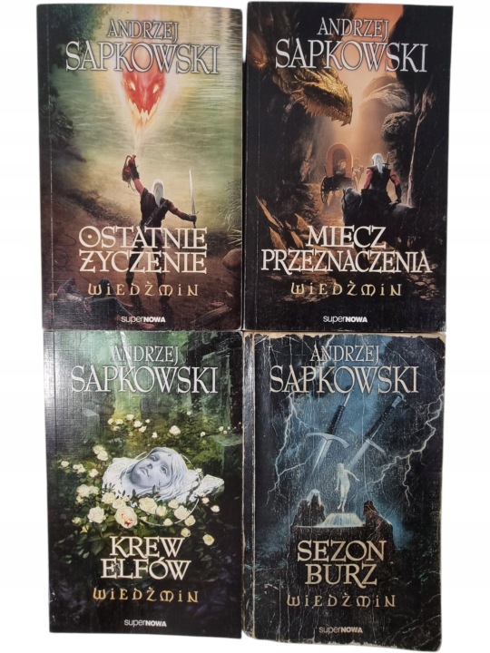 Zdjęcie egzemplarza: Wiedźmin / zestaw 4 książek / SuperNOWA / Andrzej Sapkowski