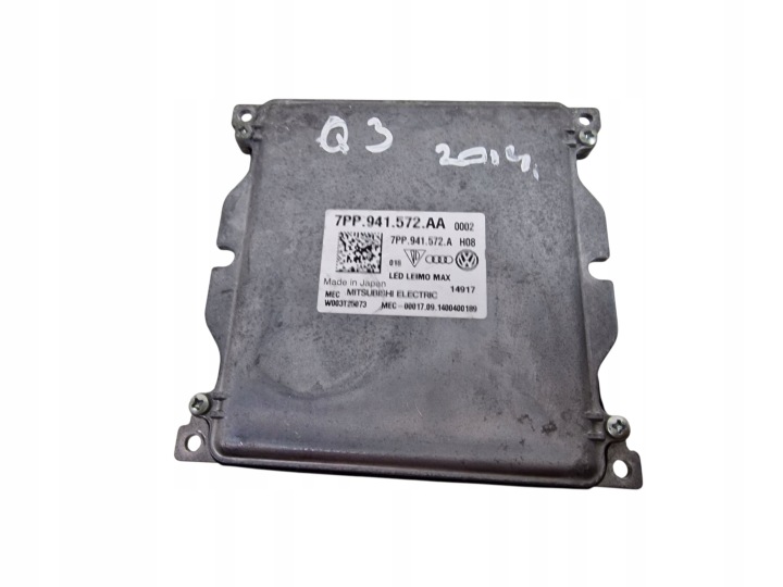 AUDI Q3 2014 Module LED Unité de contrôle 7PP941572AA 7PP.941.572.AA