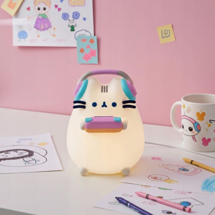 Нічник для Дітей PUSHEEN для Спальні на Батарейки / USB Подарунок Кімнати — фото 14