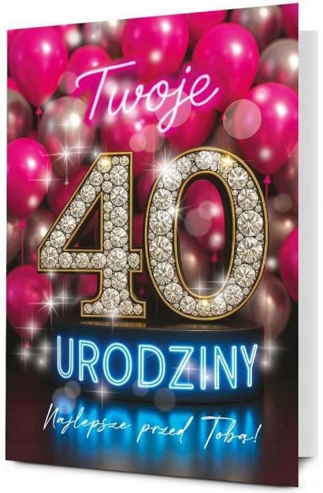 Листівка Мега День народження 40 Pan Dragon