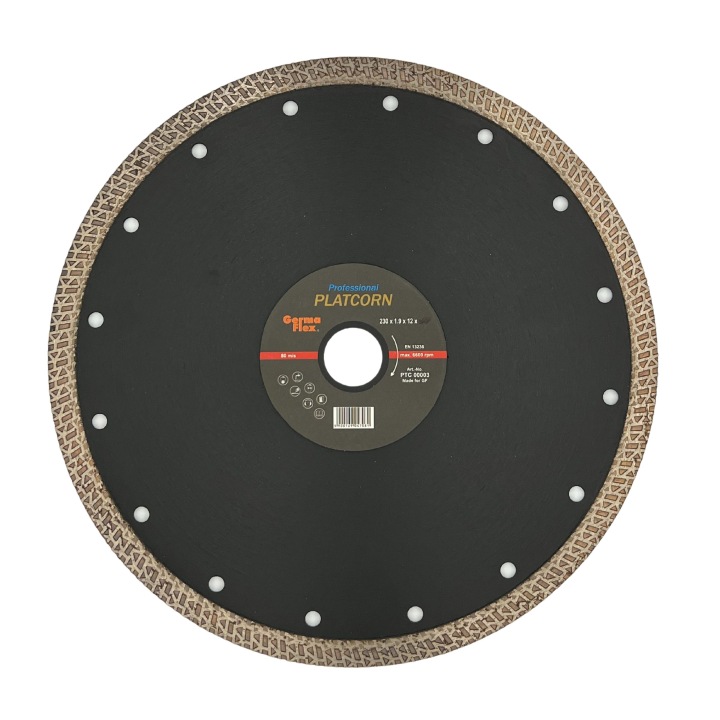 Diamantový kotouč Platcorn 230 x 1,9 mm pro řezání Glazury Slinuté Dlažby Betonu