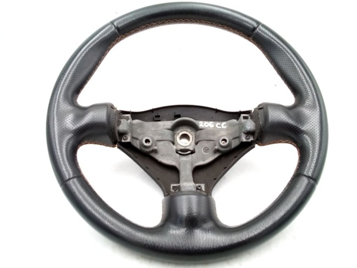 Peugeot 206 CC kabriolet steering wheel, trojramienna leather skorzana