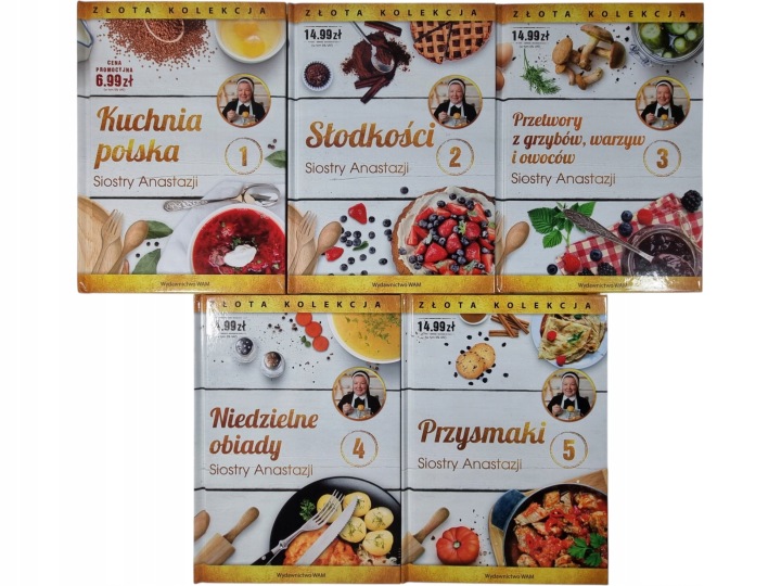 Zdjęcie egzemplarza: Złota Kolekcja Siostry Anastazji / zestaw 5 książek / Przepisy