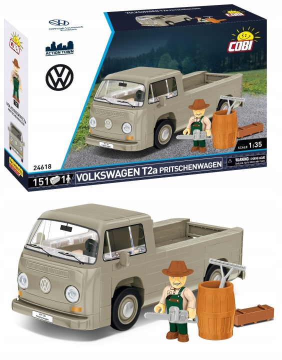 Конструктор COBI 24618 автомобіль VOLKSWAGEN T2A PRITSCHENWAGEN пікап VAN 151 E — фото 2