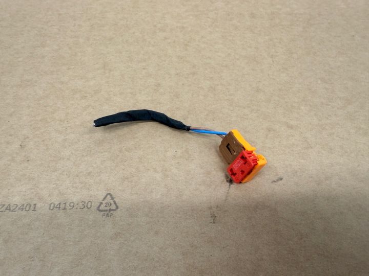 Renault kostka Connector Contact airbag BRAZOWA + blaue BRAZOWO-POMARANCZOWA