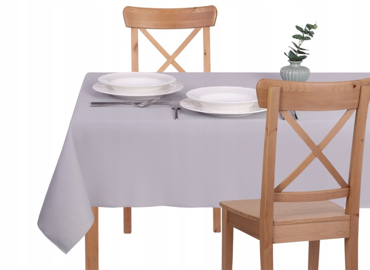 Ubrus Odolný Vůči Skvrnám – 130X290 – Solidně Šedý