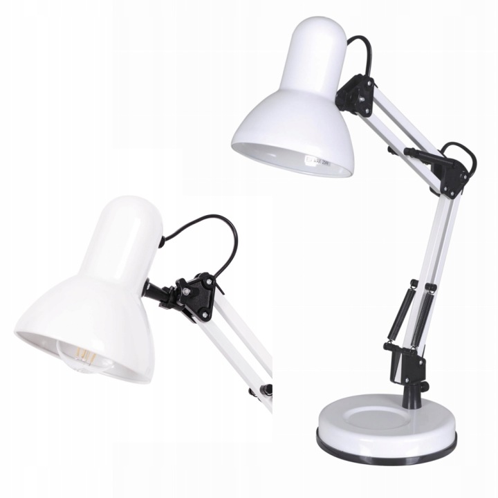 Kaja Nastavitelná stolní lampa série Cosmo bílá na závit E27