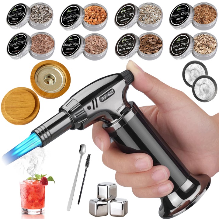 Sada Na Uzení Koktejlů Automatický Barový Smart Smoker Univerzální