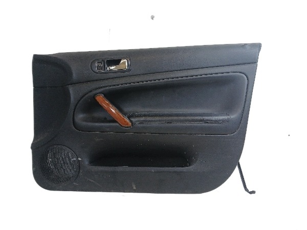 VW PASSAT B5 laterale / lato porta portiera destra anteriore legno pelle, in pelle