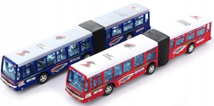 Autobus шарнірний Великий Міський Іграшковий Автомобіль Автобус з приводом — фото 6