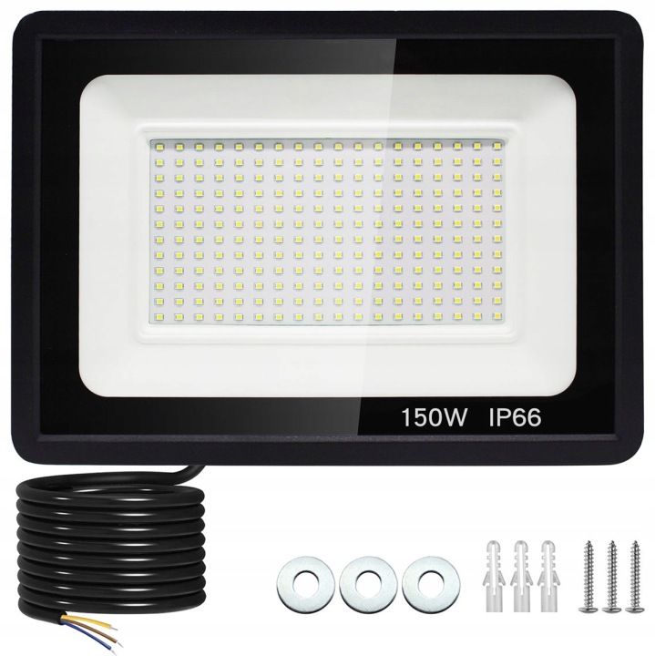 Halogen Led Osvětlovač Lampa 150W Reflektor Tvrzené Sklo 14500lm Slim+