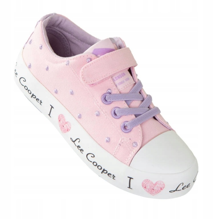 Кеди Lee Cooper LCW-24-02-2160K Рожеві/Фіолетові Серця Липучку 32 — фото 3