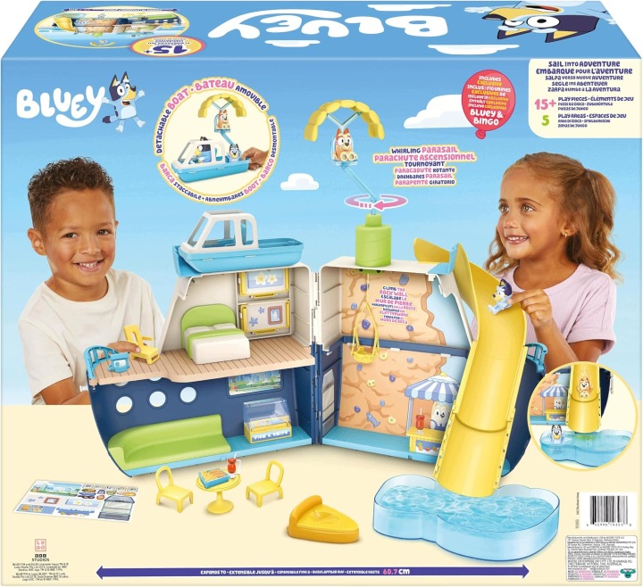 BLUEY Moose Toys Корабель Туристичний 5 зон для гри Великий — фото 10