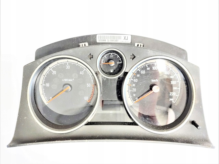 Instruments tachymètre compte tours Horloge montre tableau bord OPEL ZAFIRA B ASTRA H 13225988 XJ