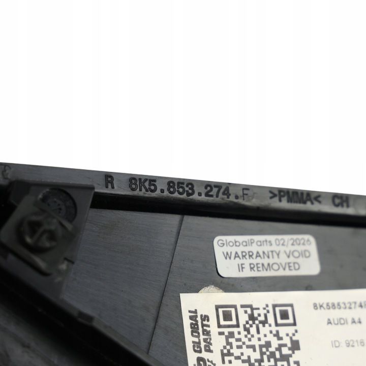 Audi A4 B8 Driehoeksbord Achtervensterdeur Wet 8K5853274F 11