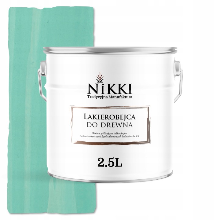 Lakovačka Na Dřevo 3V1 Extra Lazura Mátová Polomatná 2.5L Ochranná Uv