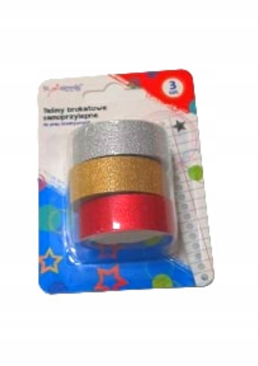 ST.MAJEWSKI Стрічки блискітки самоклеючі 3 шт.
