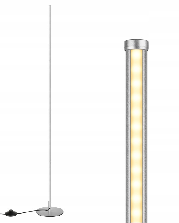 Stojací lampa Edishine do obývacího pokoje, stmívatelná Led, 3000K teplá bílá