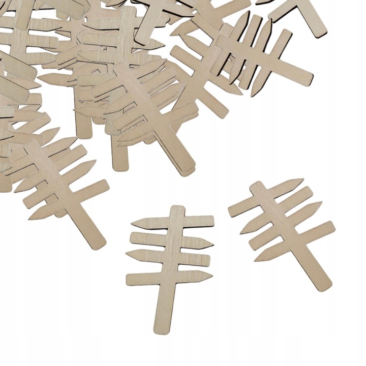 50 шт. Дерев'яний знак спрямований DIY Реалістичні дорожні вказівники мікропейзажні Набір B — фото 4