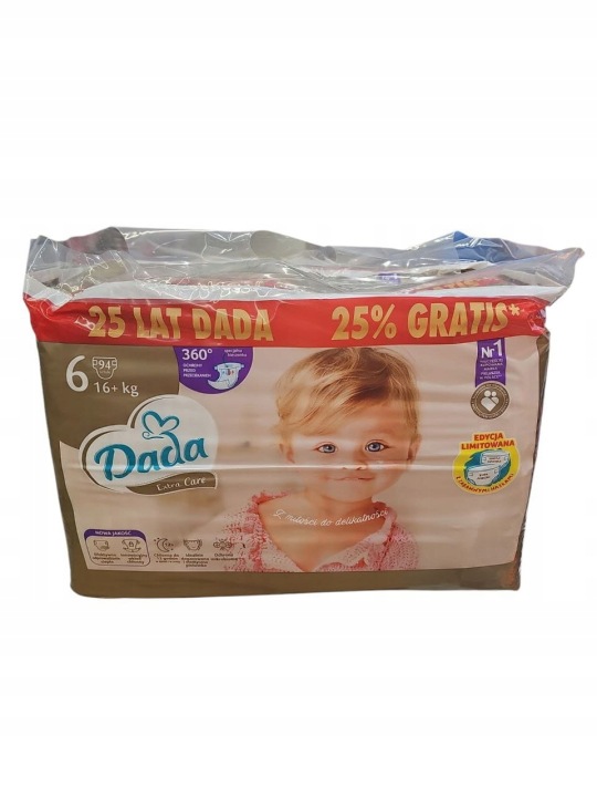 Dada Підгузки одноразові Extra Care 6 extra large 16+ кг 94 шт.
