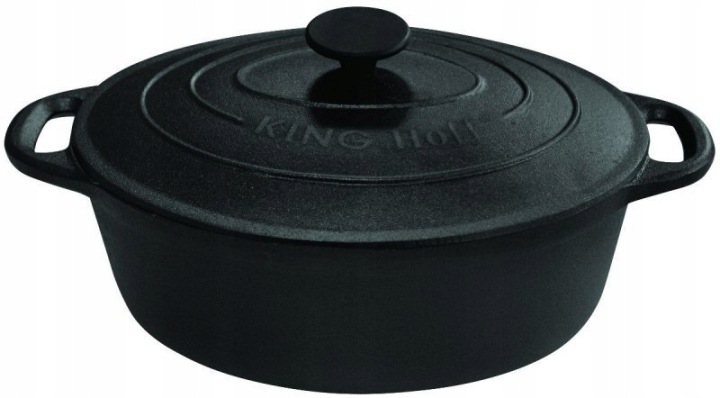 Kinghoff Pekáč Forma Na Pečení Masa Zeleniny Litinová 33 CM 62 L