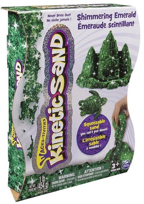 Kinetic Sand. Блискучий пісок 454 зелений — фото 2