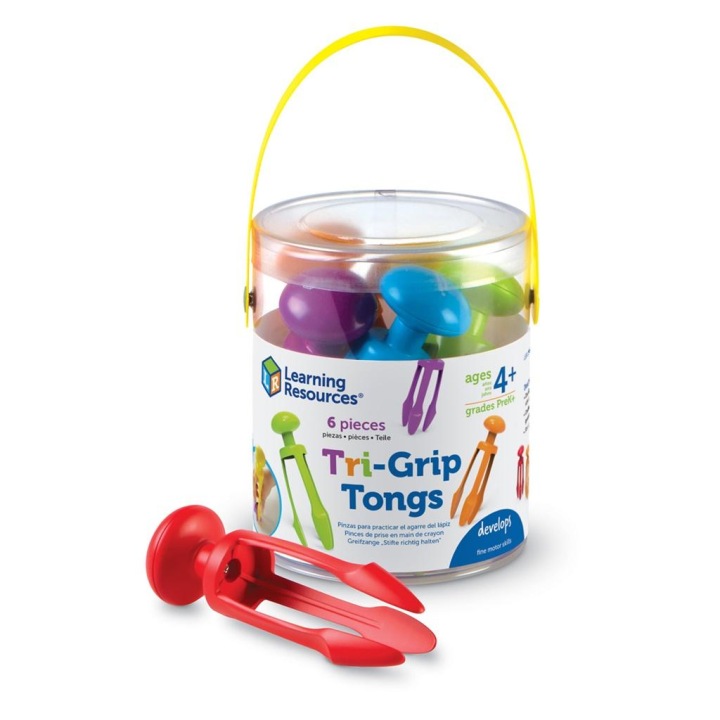 Learning resources - Щипчики сенсорні Tri-Grip, набір 6 шт.