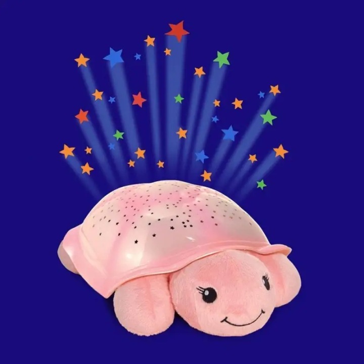 Cloud B Twilight Buddies Нічник з Проекцією Вогні Рожева Черепаха — фото 5