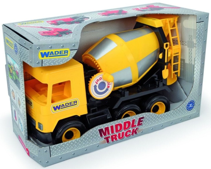 Wader Middle Truck betoniarka żółta w kartonie 32124 — фото 7
