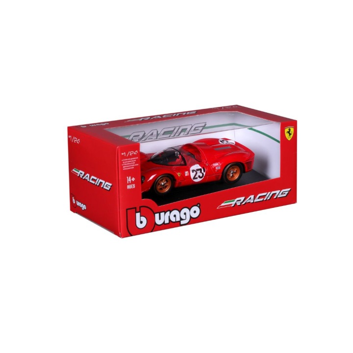 Ferrari 330 P4 #23 Daytona 1967 л. Bandini C. Amon 1:24 Bburago 18-26310 — фото 5