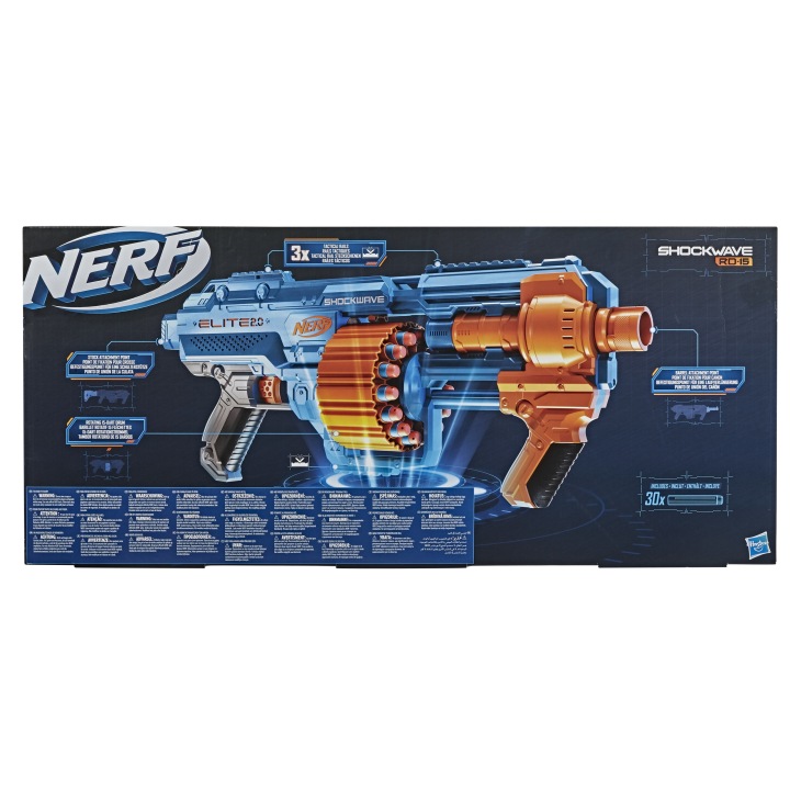 Пістолет NERF ELITE 2.0 SHOCKWAVE RD-15 гвинтівка для дітей на стрілки — фото 5