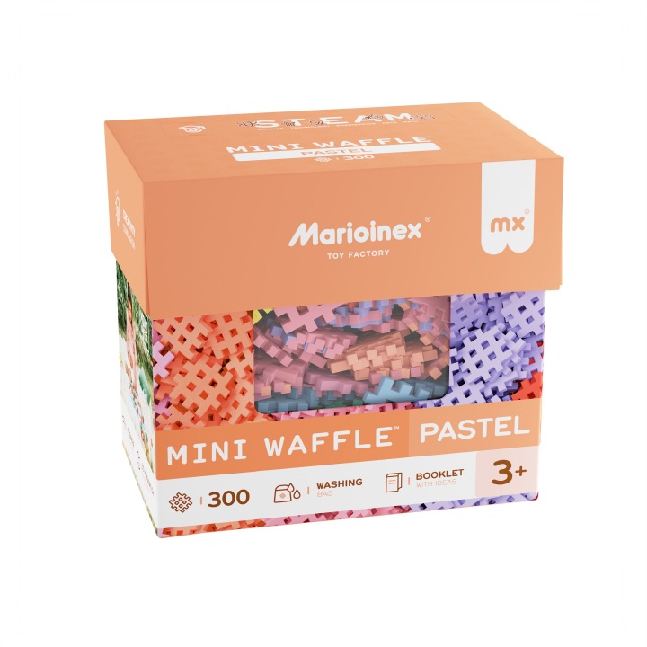 Конструктор MARIOINEX міні WAFFLE набір конструктора PASTEL 300 елементів — фото 15