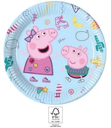 Тарілочки паперові Peppa Pig (Hasbro), next generation, 23 см, 8 шт. — фото 2