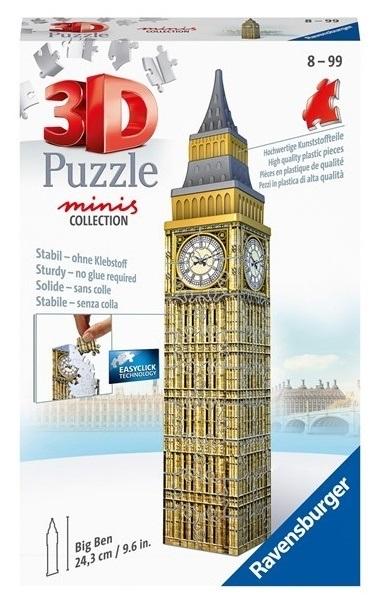 Пазли 3D 54 елементи. Міні-будівлі. Big Ben Ravensburger — фото 3