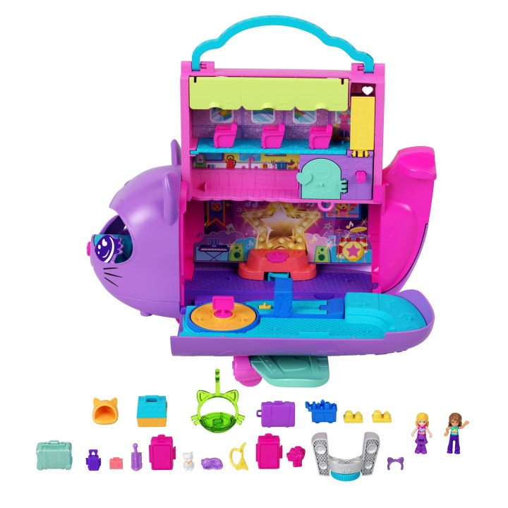 POLLY POCKET котяга набір котячий літак + 2 ляльки і аксесуари HWP19 — фото 14