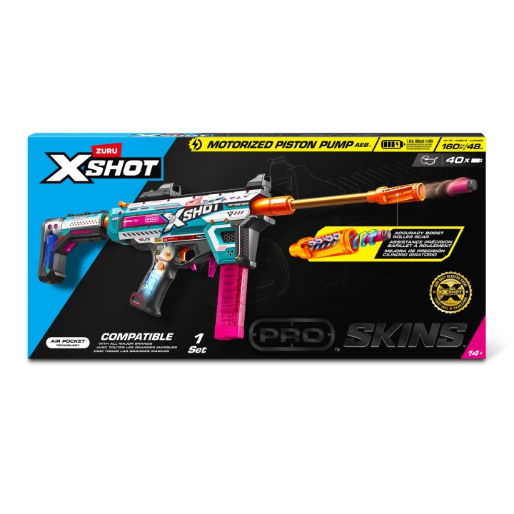 ZURU X-SHOT PRO моторизований бластер пускова установка пістолет стрілки дальність 45 м — фото 4