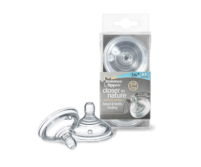 2 шт. Соска для пляшки Tommee Tippee 3 міс.+ з середнім потоком — фото 7