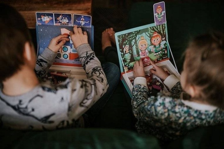 JANOD магнітна головоломка для дітей космос MAGNETIBOOK 52 ел. — фото 8