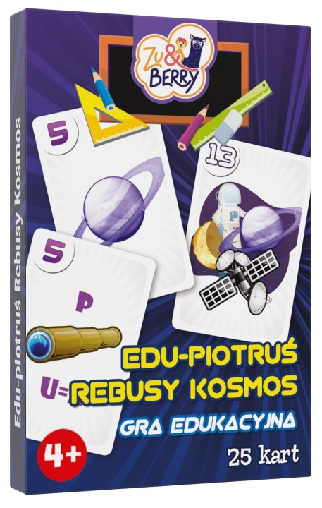 Набір Для Гри В Картки Для Дитини Картки Пітер Edu Ребуси Космос Гра TREFL — фото 2