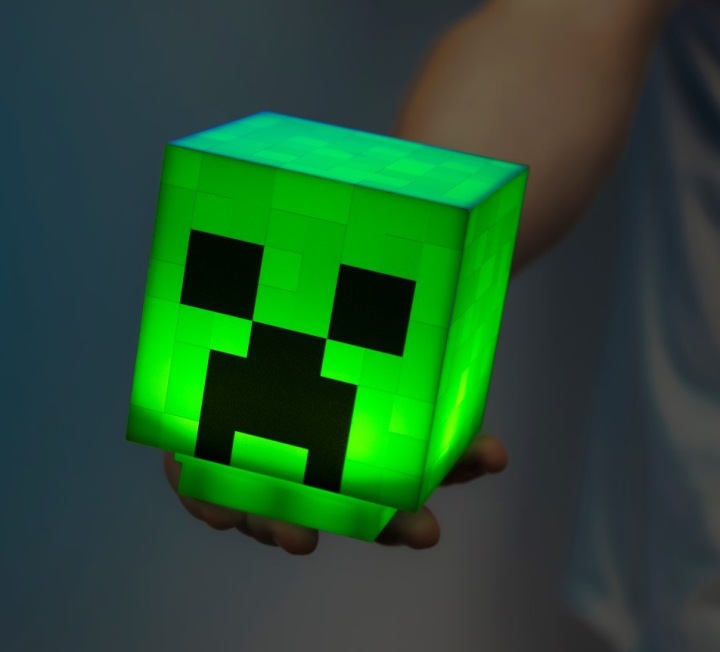 MINECRAFT лампа міні нічна дитяча підліткова CREEPER кріпер 11 см — фото 7