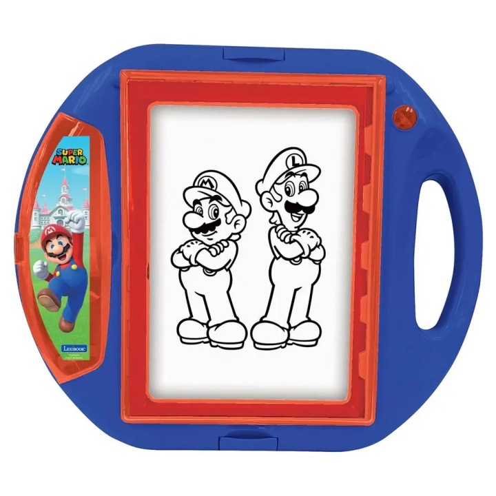 Lexibook Дошка-проєктор для малювання Super Mario з трафаретами, штампами — фото 9