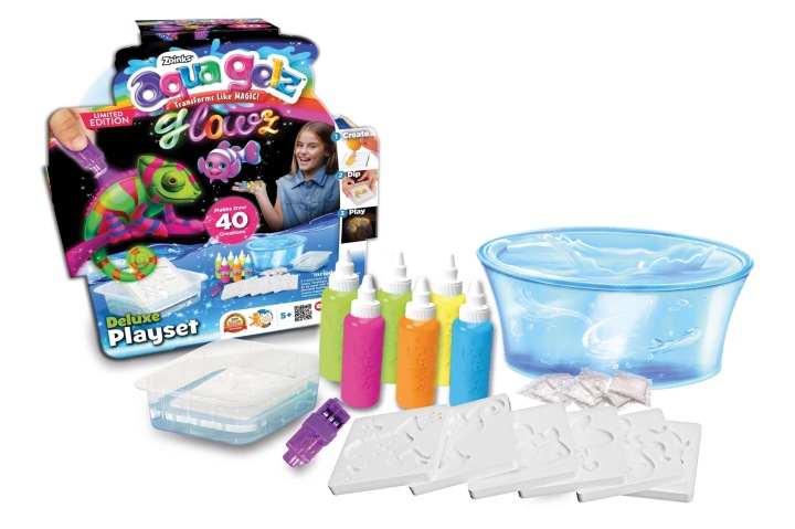 AQUA GELZ GLOWZ набір для творчості DELUXE кольорові гелі що світяться в темряві