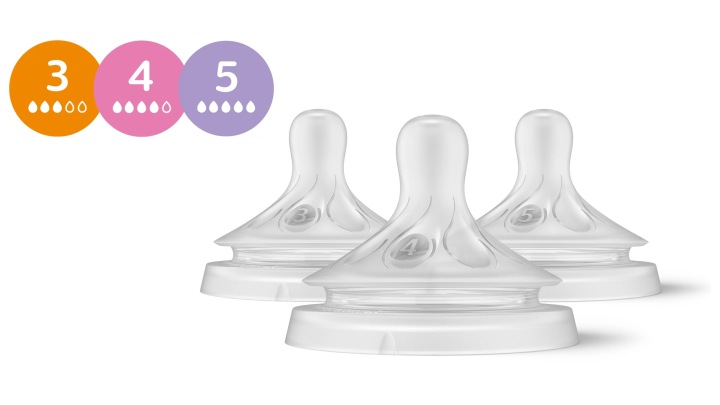 PHILIPS AVENT набір сосок для пляшки NATURAL RESPONSE 1 міс.+ 3 міс.+ 6 міс.+ — фото 6