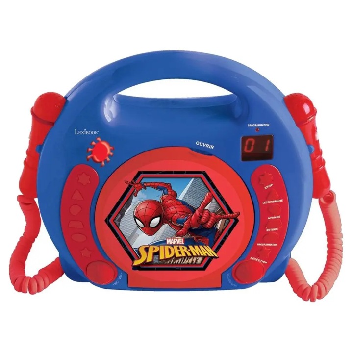Lexibook Spiderman Портативний плеєр CD з динаміками - набір для караоке