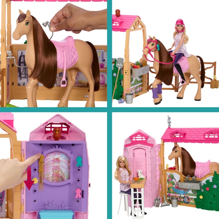 Лялька BARBIE MALIBU Стайня набір з лялькою Barbie конем + аксесуари Уцінка (виставковий) — фото 12